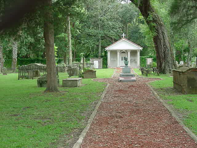 the chapel in the Tolomato Cemetery St Augustine Florida