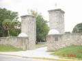 View of the City Gates worked St Augustine Florida